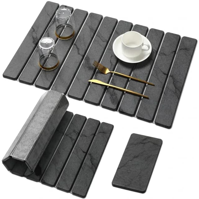 Quick-dry stone dish mat product